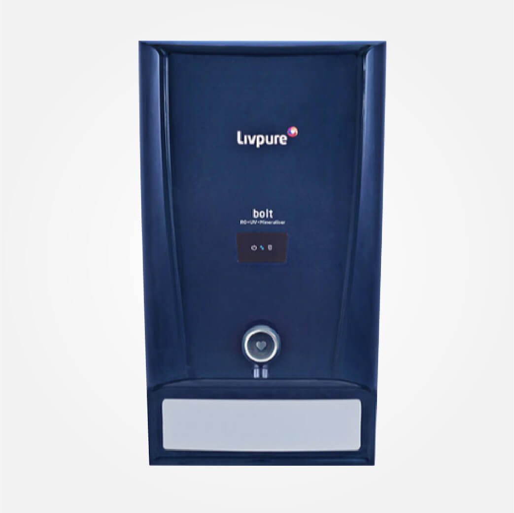 Livpure RO + UV + Mineraliser Water Purifier (Bolt, Blue)